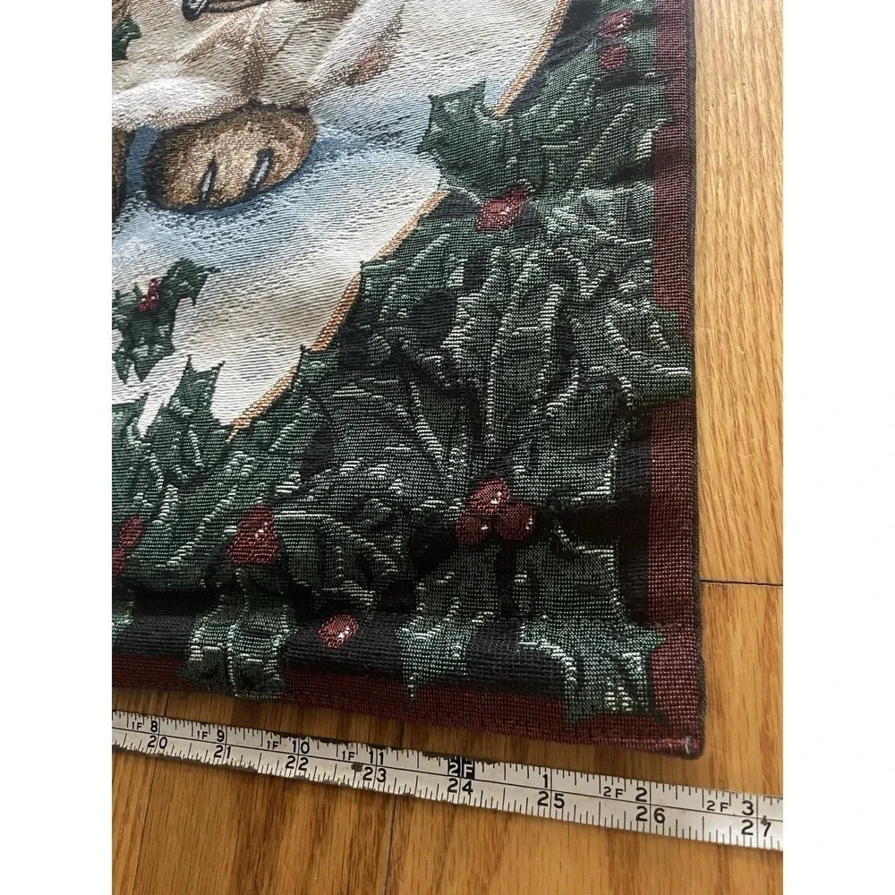 Vintage Boyds Bears and Friends Christmas Edmund & Bailey Tapestry Wall Hanging‎